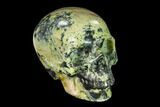Realistic, Polished Yellow Turquoise Jasper Skull - Magnetic #151107-1